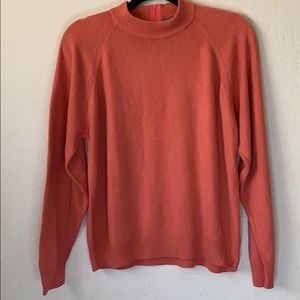 Coral long sleeve sweater